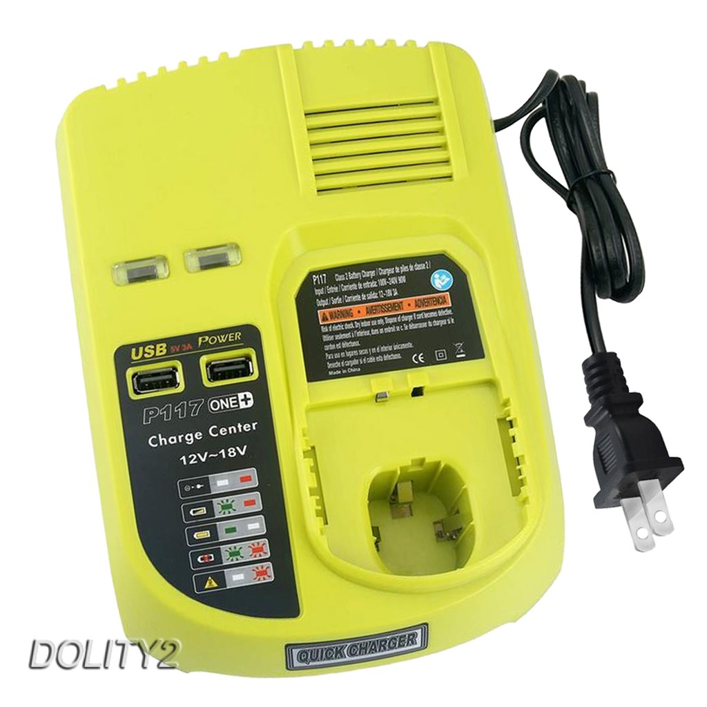 Bộ Sạc Pin Hóa Học P117 12V-18V MAX Dành Cho Ryobi ONE + P117