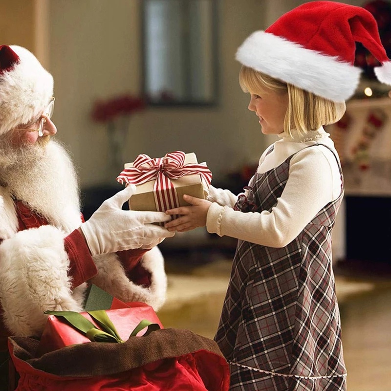 Mũ Ông Già Noel Chất Lượng Cao Trang Trí Giáng Sinh Năm Mới Cho Người Lớn Và Trẻ Em