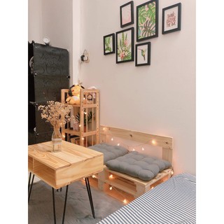 Bộ Sofa pallet và Bàn chân sắt rất chill - Homevuive