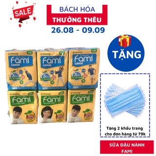 Sữa đậu nành nguyên chất Fami Lốc 6 hộp * 200ml