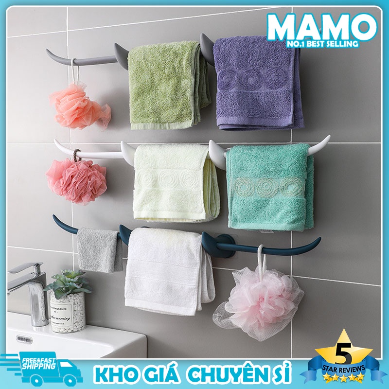 Giá Treo Khăn Nhà Tắm Dán Tường Tiện Dụng, Giá Treo Khăn Nhà Bếp, Thanh Treo Đa Năng Cao Cấp-LO70
