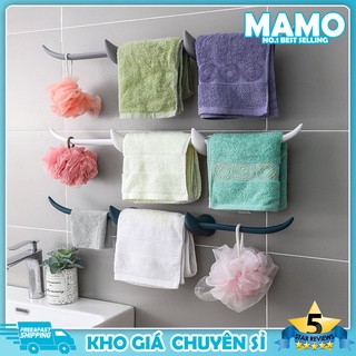 Giá Treo Khăn Nhà Tắm Dán Tường Tiện Dụng, Giá Treo Khăn Nhà Bếp, Thanh Treo Đa Năng Cao Cấp-LO70