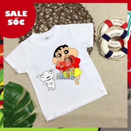 4 mẫu áo thun bé trai in hình Shin Cậu Bé Bút Chì in tại shop