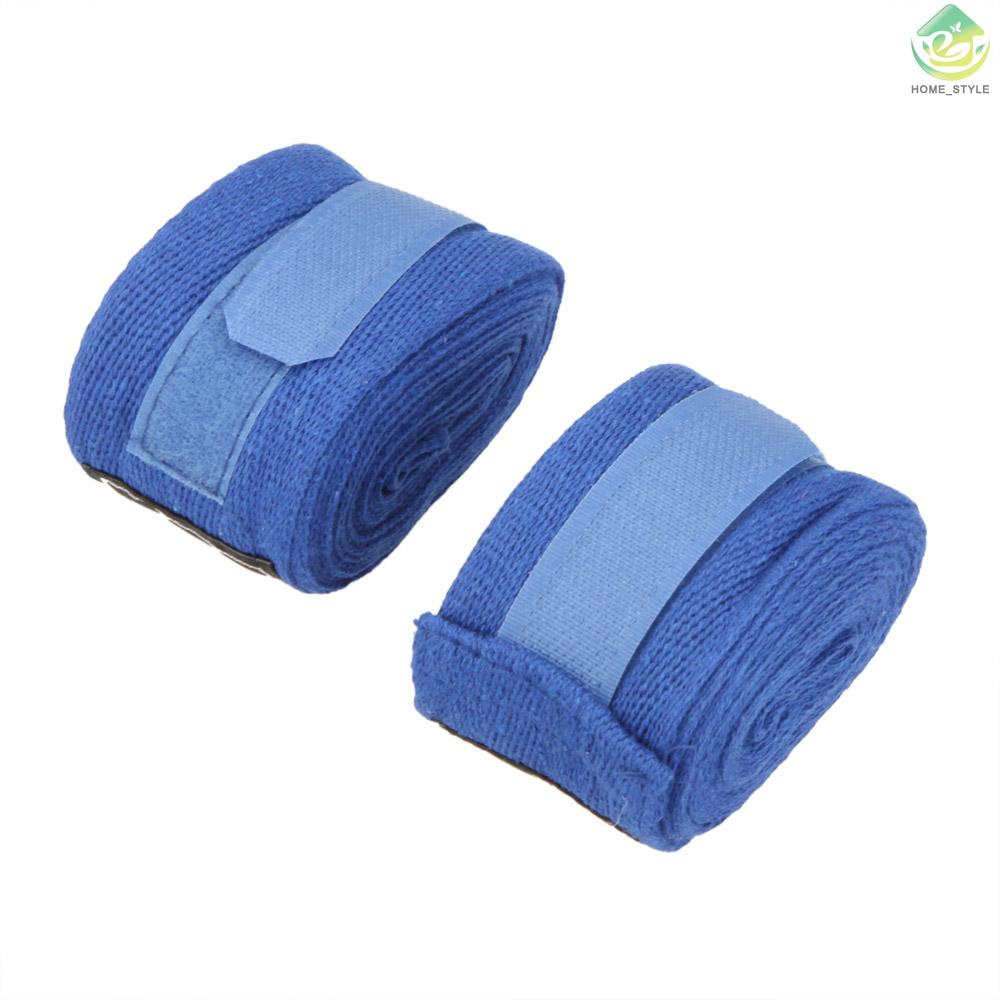 Cuộn 2 Cuộn Băng Quấn Tay 5cm Dài 2.5m 100% Cotton Hỗ Trợ Tập Boxing Muay Thai Mma Taekwondo