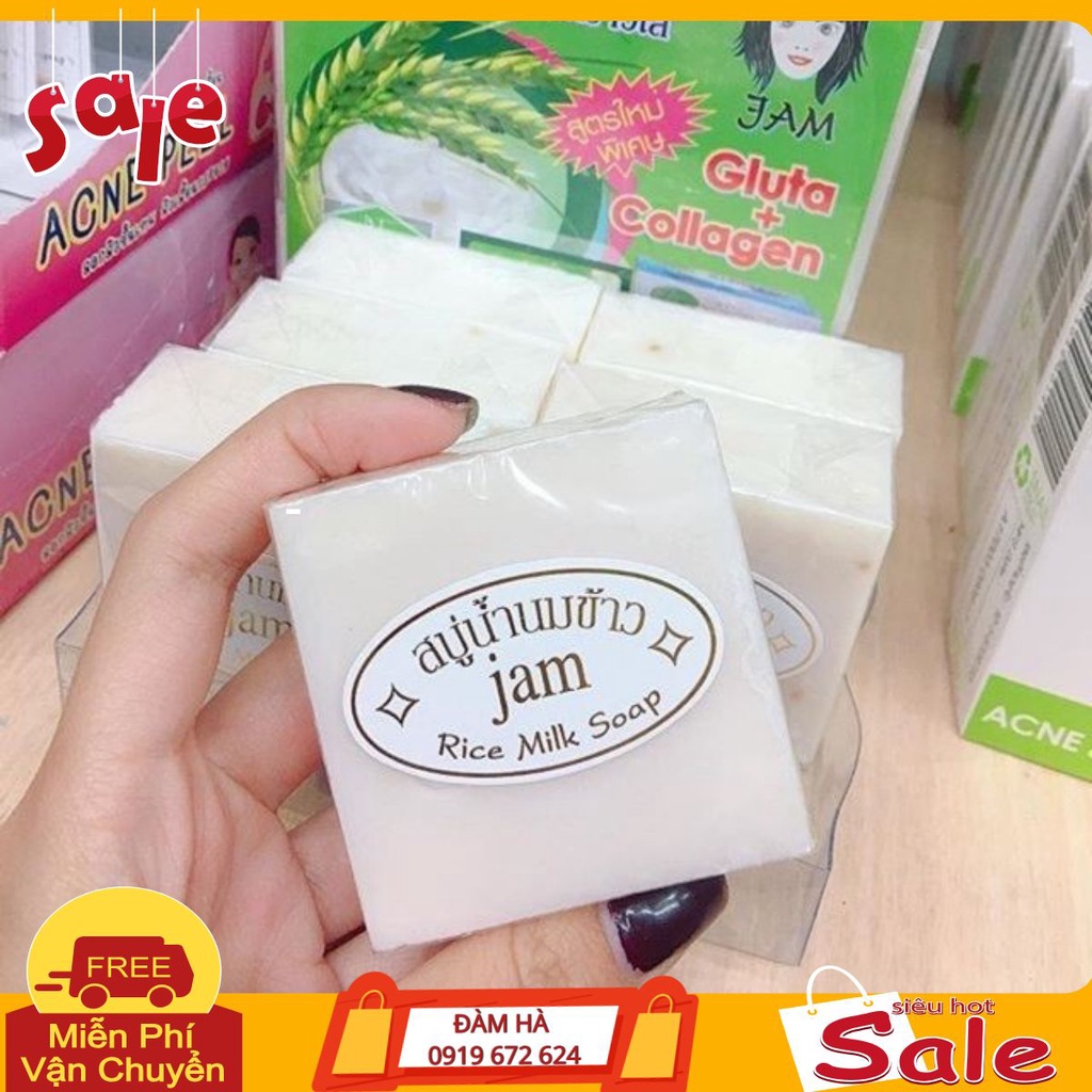 Xà Phòng Tắm Trắng Cám Gạo JAM Rice Milk