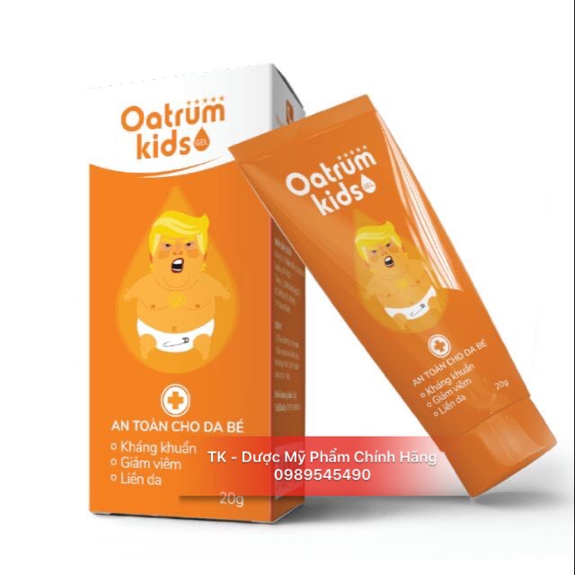 (CHÍNH HÃNG) Gel Bôi Oatrum Kids - Hăm, Tràm Sữa, Mụn Nhọt, Rôm Sẩy Trẻ Sơ Sinh - 20g