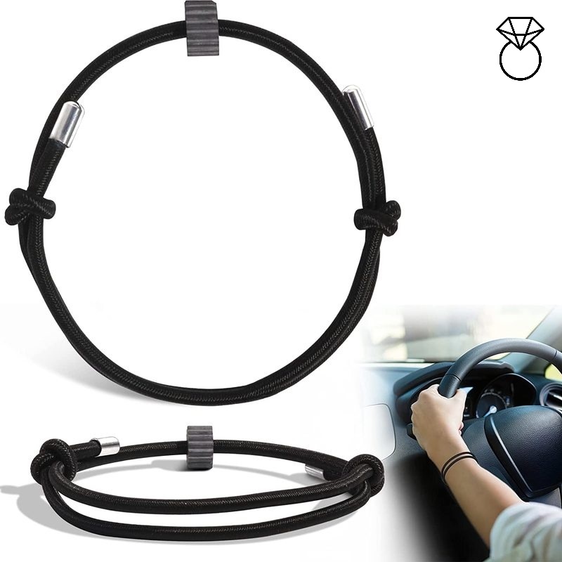 Vòng Đeo Tay Mặt Kính Với Hạt Cacbua Vonfram Nhẹ/ Unisex Co Giãn