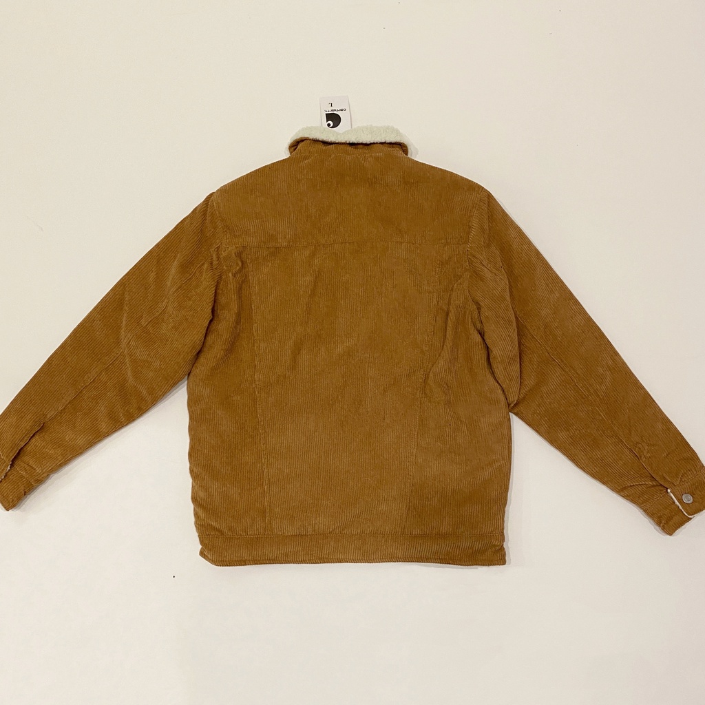 O7AO Carhartt Carhart thickened jacket cotton-padded coat corduroy lamb fleece coat couple loose retro men's and women's 2021