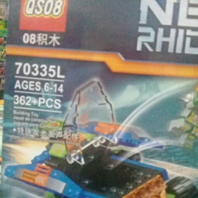 Lego nexo 70335L. 362 khối. Nexo xanh chiến đấu.