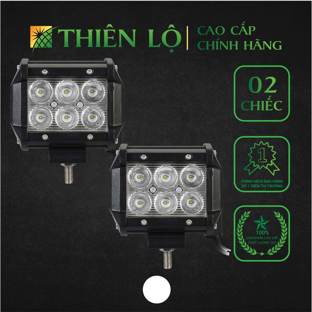 [GIÁ 2 ĐÈN][NÂNG CẤP] Đèn trợ sáng C6 18W nâng cấp CHIP LED thế hệ mới siêu sáng siêu bền của Thiên Lộ