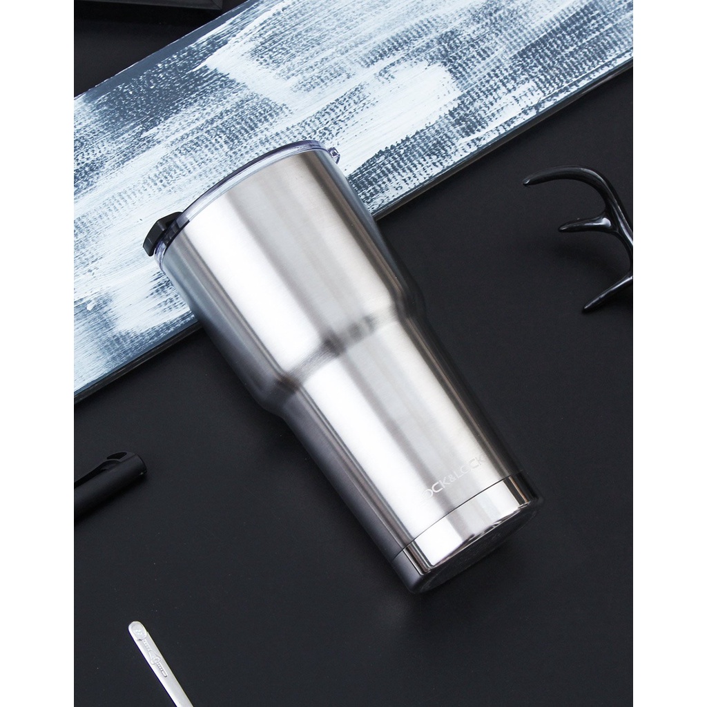 Bình giữ nhiệt Lock&amp;Lock Swing Tumbler - Màu bạc LHC4136SLV/LHC4137SLV/LHC4138SLV