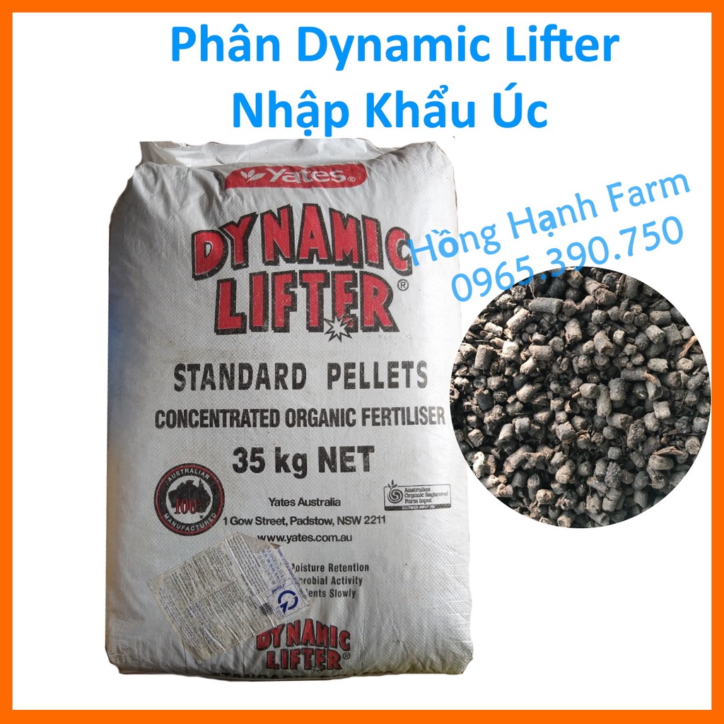 Phân Hữu Cơ Úc DYNAMIC LIFTER , chuyên dùng hoa hồng, cây kiểng