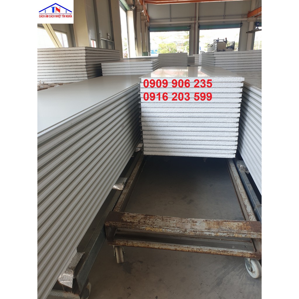 Panel EPS 50 chuyên dựng vách, làm trần, lắp ráp nhà trọ, kho xưởng, văn phòng, khu công nghiệp,...