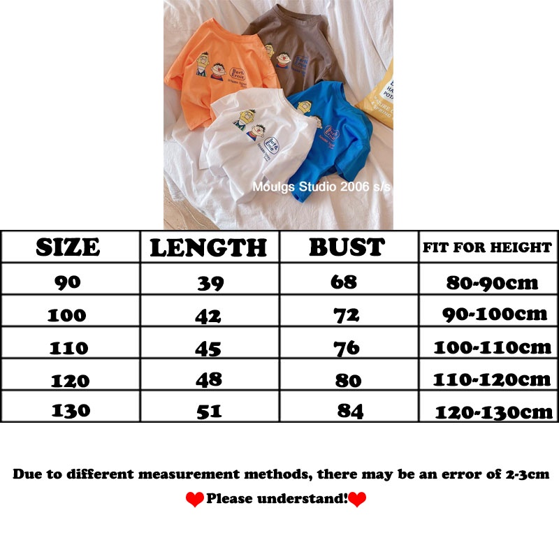 Áo Thun Cotton Ngắn Tay In Hoạt Hình Thời Trang Mùa Hè Hàn Quốc Dành Cho Bé Trai 2023