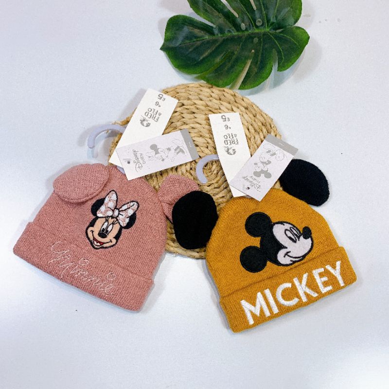 Mũ len mickey. bé trai bé gái