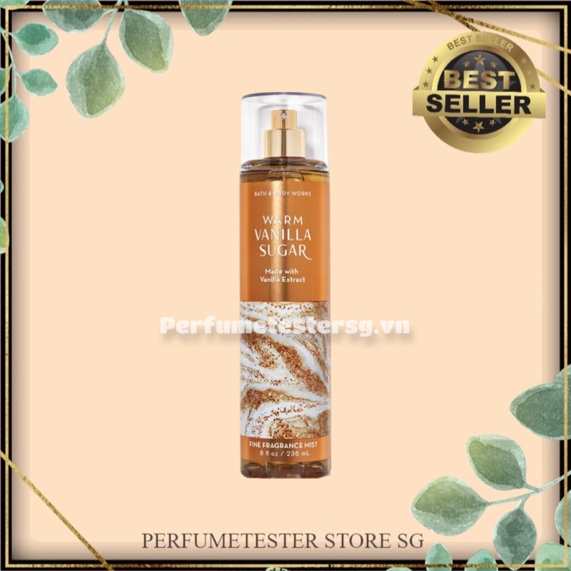 Xịt toàn thân Body Mist Bath &amp; Body Works - Warm Vanilla Sugar 30ml/50ml/100ml ⁻ ᴾᴱᴿᶠᵁᴹᴱᵀᴱˢᵀᴱᴿˢᵀᴼᴿᴱˢᴳ ⁻