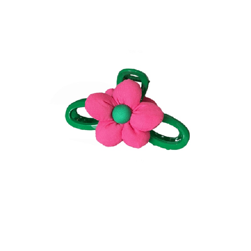 Kẹp Tóc Nhựa Hình Cá Mập Xanh Lá / Đỏ Hoa Hồng Lớn Thời Trang Xuân Hè Hàn Quốc Cho Nữ