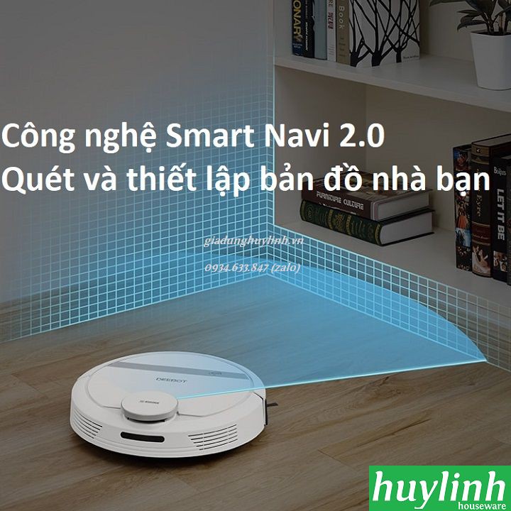 [Mã ELHAMS5 giảm 6% đơn 300K] Robot hút bụi thông minh Ecovacs Deebot 900 - Chính hãng