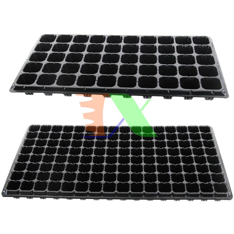 Hộp 150 khay ươm cây (Dày 1mm, nặng 120g), khay ươm hạt, vỉ ươm rau (50 lỗ)