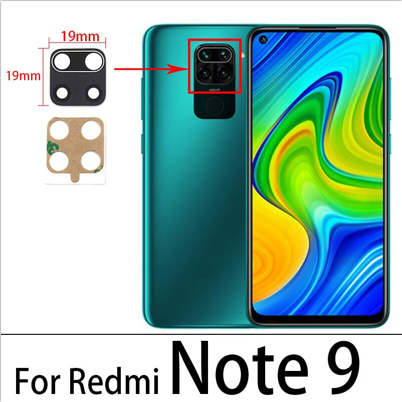 Ốp Điện Thoại Mặt Kính Có Keo Bảo Vệ Camera Cho Xiaomi Redmi Note 9 9S 8T Redmi Note 9 Pro Max