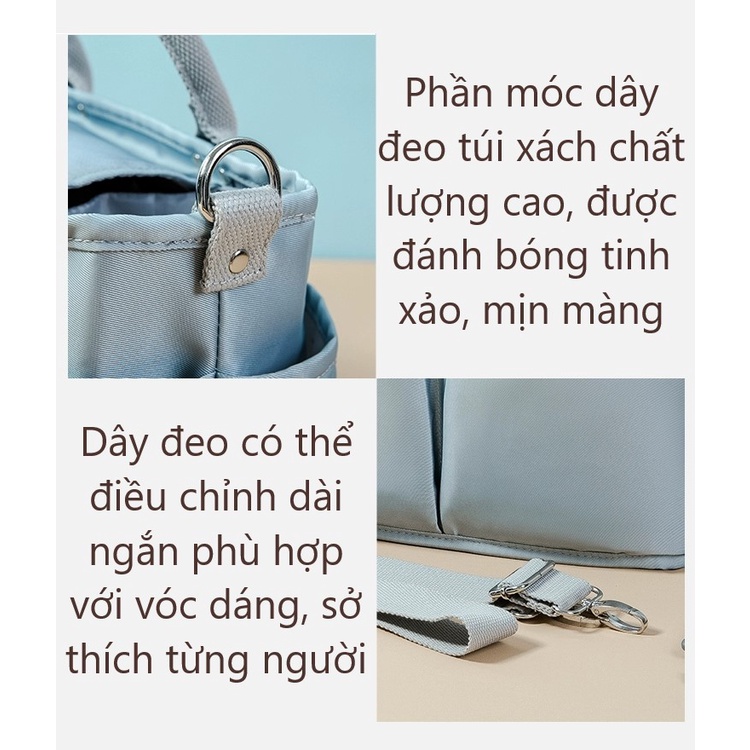 Ba Lô Bỉm Sữa Hàn Quốc Umoo Túi Xách Bỉm Sữa Đa Năng Cho Mẹ