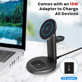( NHẬP MÃ KHAN102) Đế Sạc ko dây IP3 in 1 táo