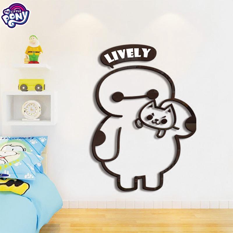 Sticker Dán Tường Hình Siêu Nhân Màu Trắng