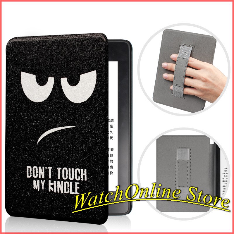 Bao da Kindle Paperwhite 4 (10th) có đai xỏ ngón họa tiết Don't Touch