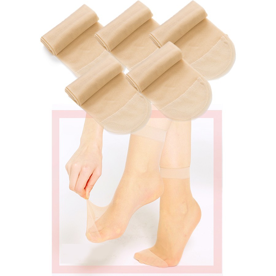 ❌SIÊU RẺ❌ Set 10 Đôi Tất Da Chân Mỏng Siêu Dai, Co Giãn, Tất Giấy 88240 Sỉ Lẻ Gia Dụng