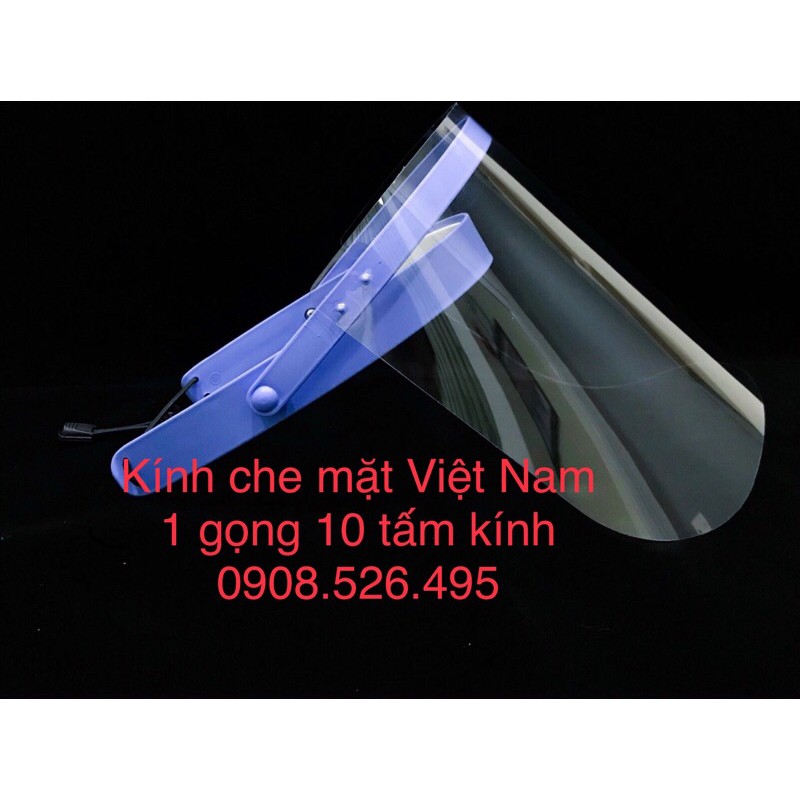 Kính che mặt (1 gọng 10 tấm kính)