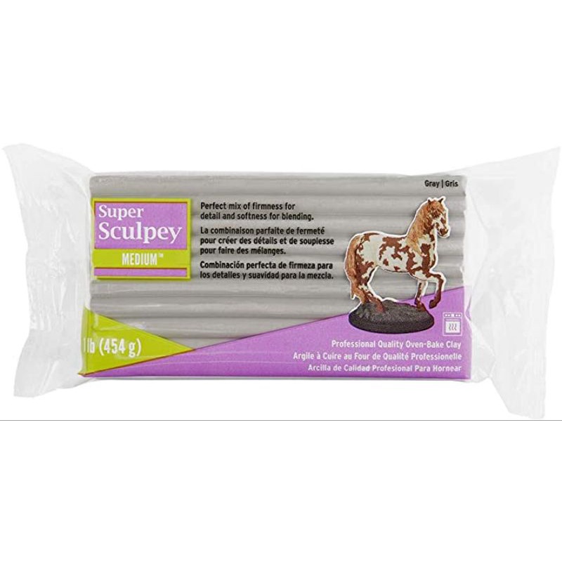 ĐẤT SÉT NUNG POLYMER CLAY SUPER SCULPEY MEDIUM BLEND 454G (NÊN DÙNG KÈM DẦU LÀM MỀM)