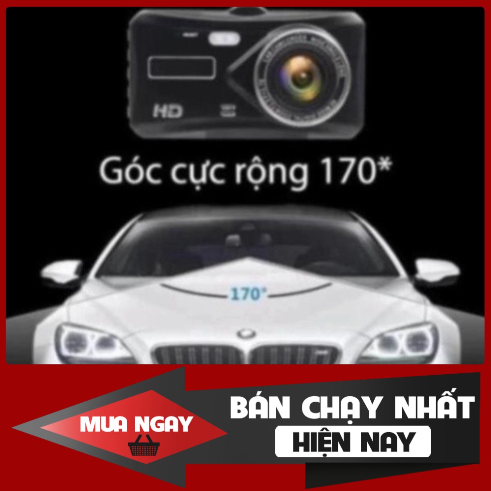 HẠ GIÁ Camera hành trình xe ô tô Ống kính kép💥Chất lượng💥 4 inch Car DVR 1080P (BẢO HÀNH 6 THÁNG) – BMCar – BM60 HẠ GI