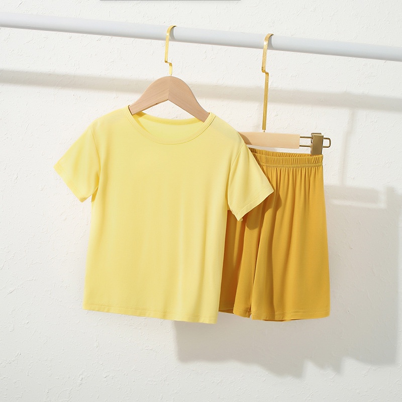 YAOEENH Bộ Đồ Ngủ Áo Tay Ngắn + Quần Dài Màu Sắc Kẹo Ngọt Dành Cho Mẹ Và Bé