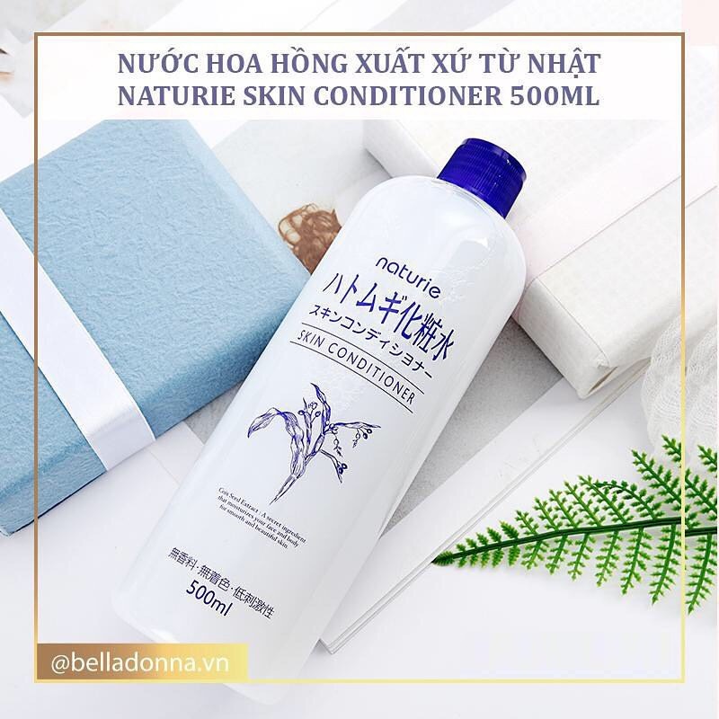 Nước Hoa Hồng Dưỡng Da Đa Năng Naturie Hatomugi Skin Conditioner 500ml