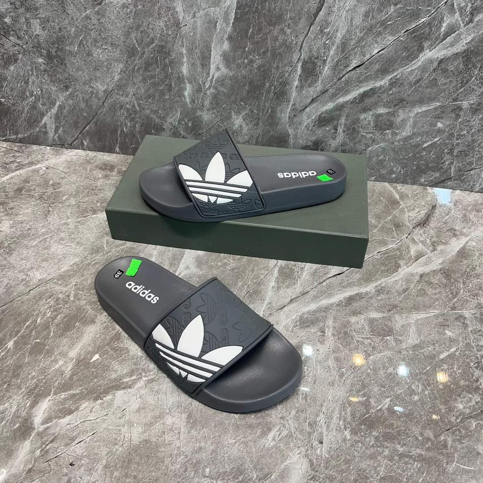 🔥HÀNG CAO CẤP🔥Dép adidas, Dép quai ngang nam họa tiết 3 lá chìm siêu đẹp và cao cấp