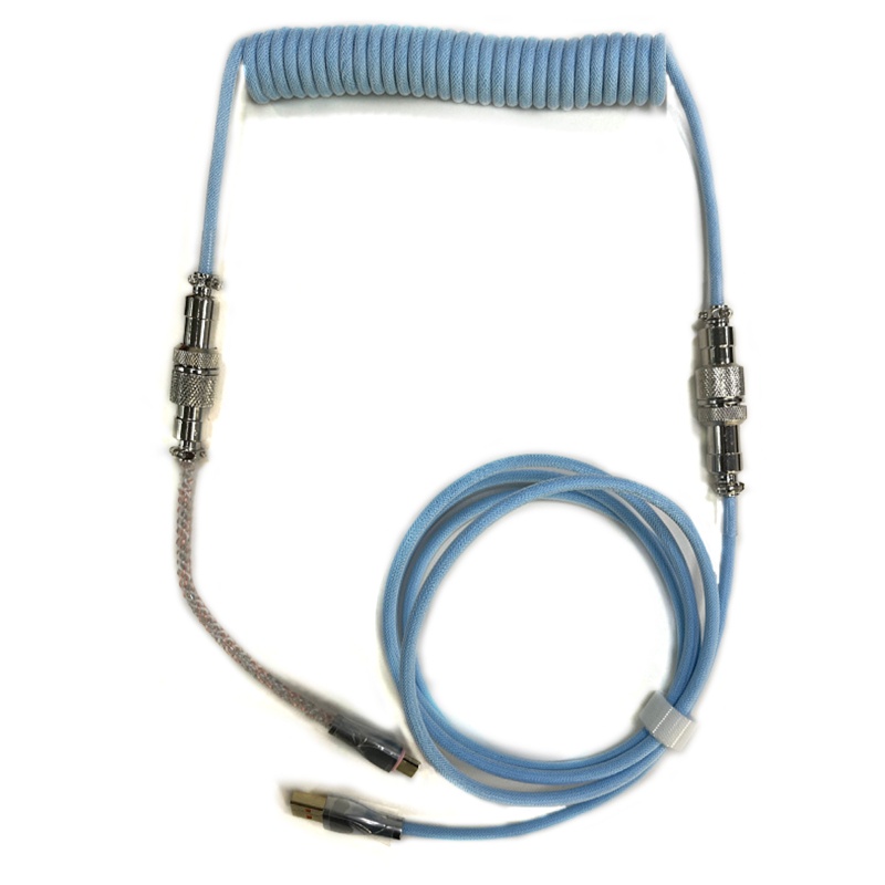 Dây Cáp Lò Xo Cho Bàn Phím Cơ USB Type C RGB