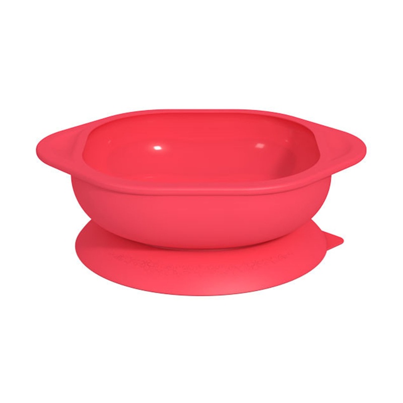 Bát Ăn Dặm Bằng Silicone Không BPA Màu Trơn Có Giác Hút Cho Bé Sơ Sinh