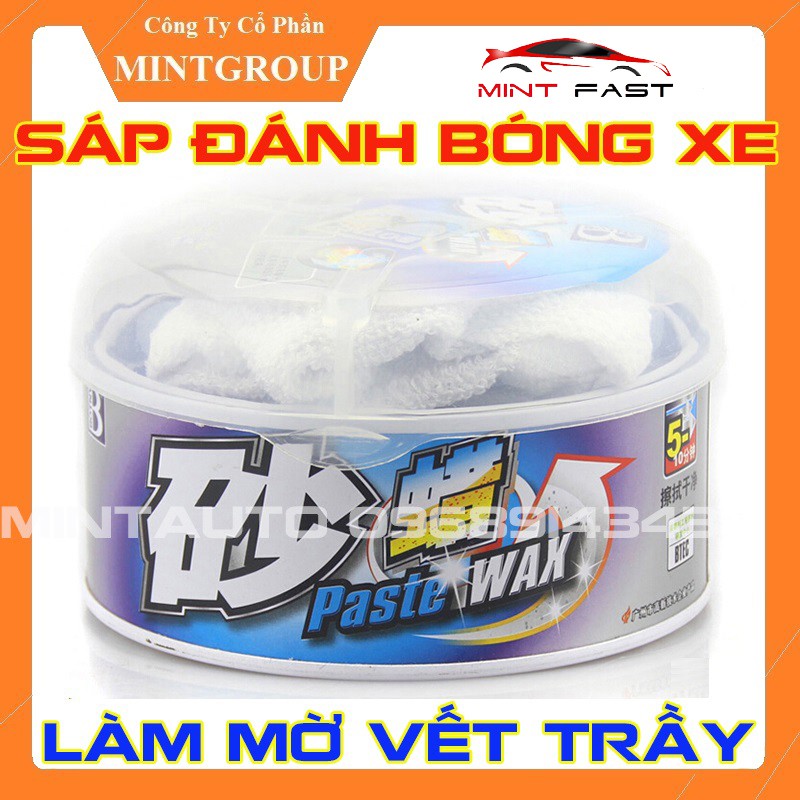 Sáp đánh bóng xe BOTNY Paste Wax 250g B-1180, wax làm mờ vết trầy, kem tẩy vết xước và đánh bóng mặt sơn xe hơi, ô tô