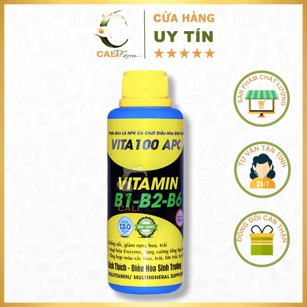 Phân bón lá Vitamin B1-B2-B6 VITA100 APC chai 100ml