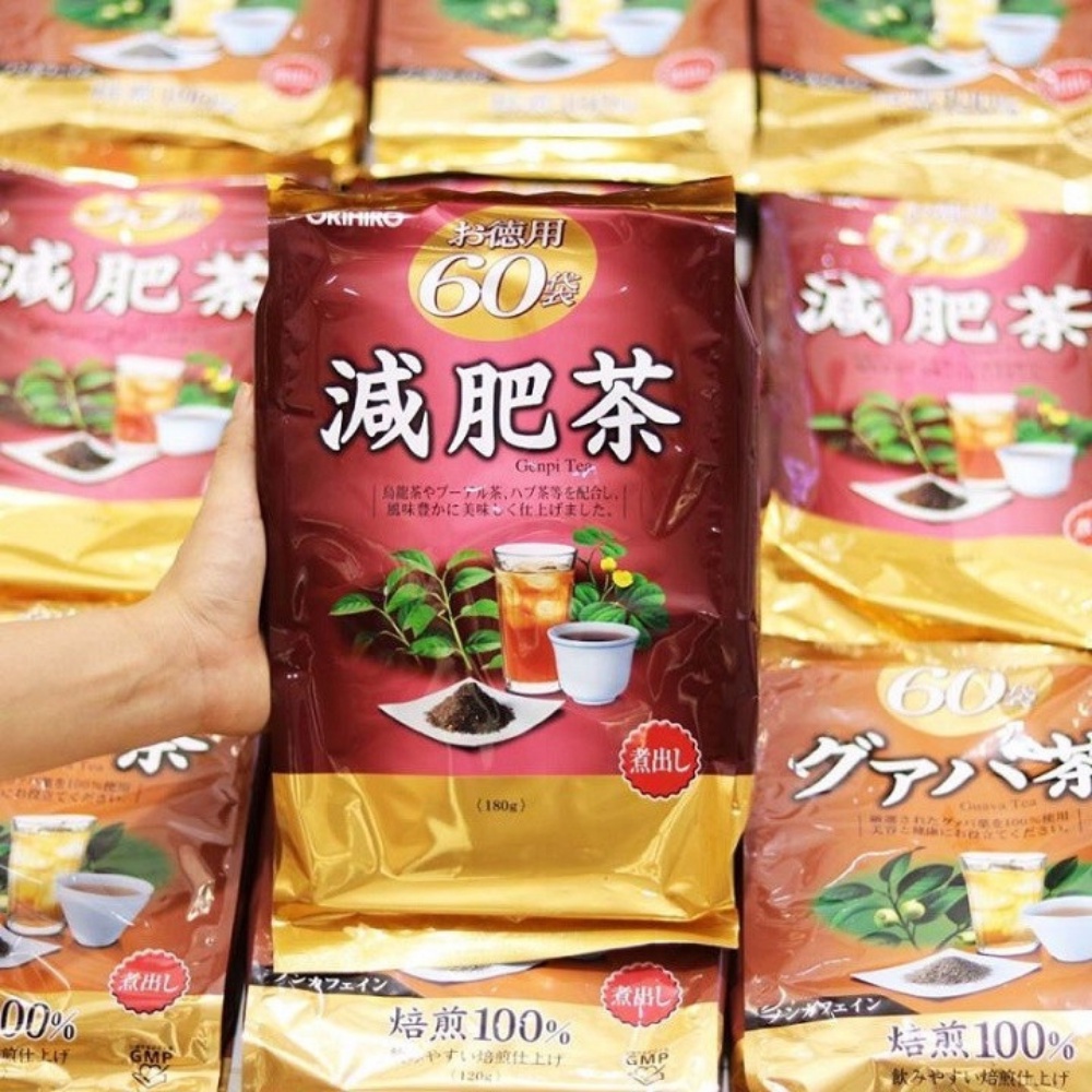 Trà giảm mỡ bụng Genpi Tea Orihiro Nhật Bản - Túi 60 gói Kimochi Store