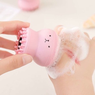 Mút rửa mặt bạch tuộc silicone làm sạch sâu, massage da mặt