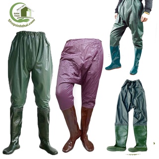 Ủng quần lội nước câu cá đến bụng, ủng liền quần làm ruộng - màu ngẫu nhiên