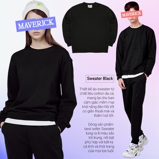 Chính hãng mvr áo sweater trơn tay dài cotton da cá phong cách ulzzang hàn - ảnh sản phẩm 2