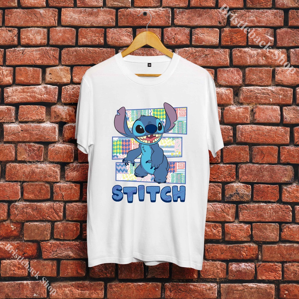Áo Thun Lilo and Stitch trắng đẹp cực chất ngắn tay cute dễ thương J35LAS022