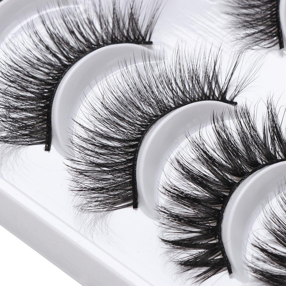 BORAG Set 20 Cặp Lông Mi Giả Dài Và Dày Trang Điểm Làm Đẹp