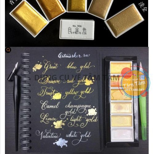 [ TÂM TÂM ]-Màu nhủ Starry watercolor Kuretake Gansai Tambi-