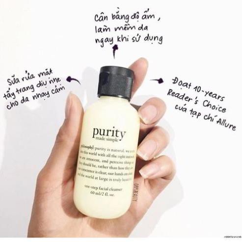 [SẴN, BILL MỸ] Sữa Rửa Mặt Philosophy Purity Made Simple Cleanser [SeeMe beauty]