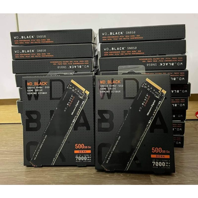 Ổ cứng SSD M2 NVMe Gen4x4 WD Black SN850 500GB - SN850 1TB - bảo hành 36 tháng