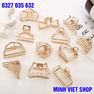 Cặp - kẹp tóc kim loại mạ vàng cho nữ
