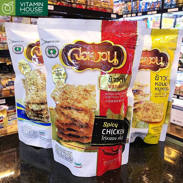 Cơm Cháy Chà Bông Gà cay/ Heo/ Tôm/ Cua 100g Thái Lan
